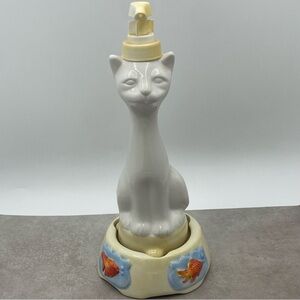 Allure Cat Hand Soap Dispenser White Porcelain Sound Activated Base Not Working